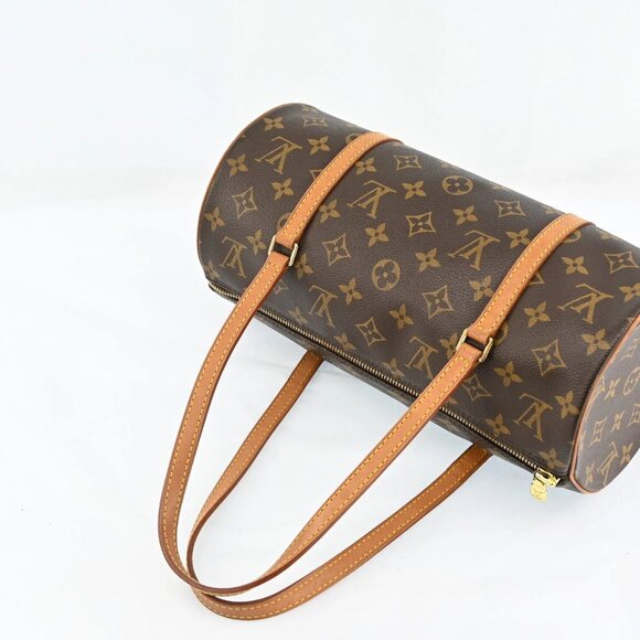 Authentic Louis Vuitton Monogram Papillon 30 Leather Brown Handbag bsj746-110825 - Picture 6 of 16